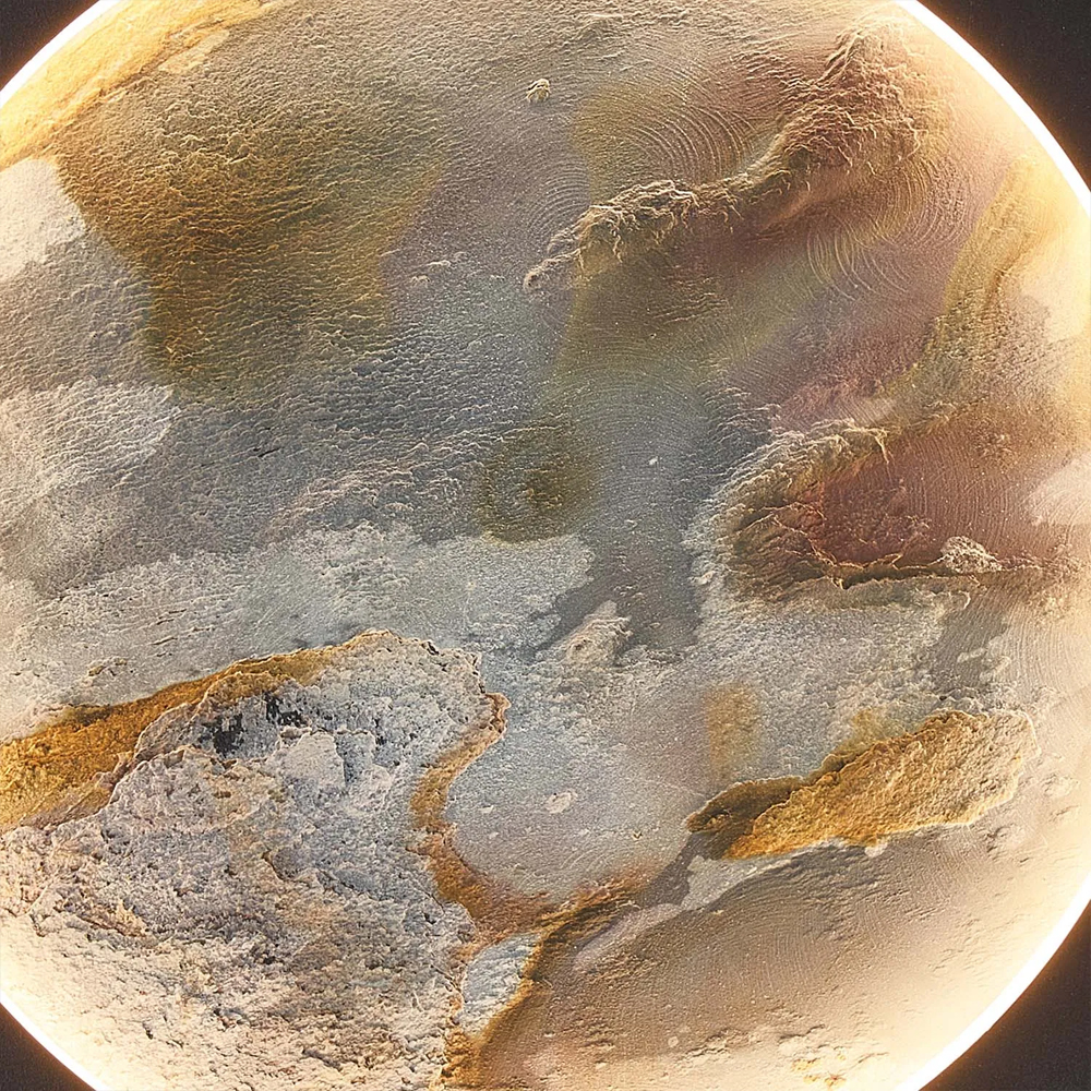 Бра в форме диска черного цвета Borders of Black