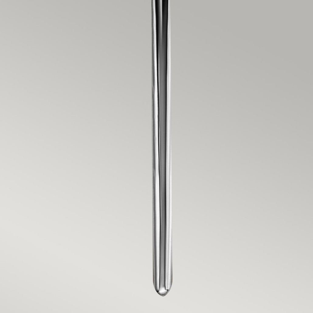 Бра вертикальное с белым полукруглым плафоном и длинным стержнем L Kichler