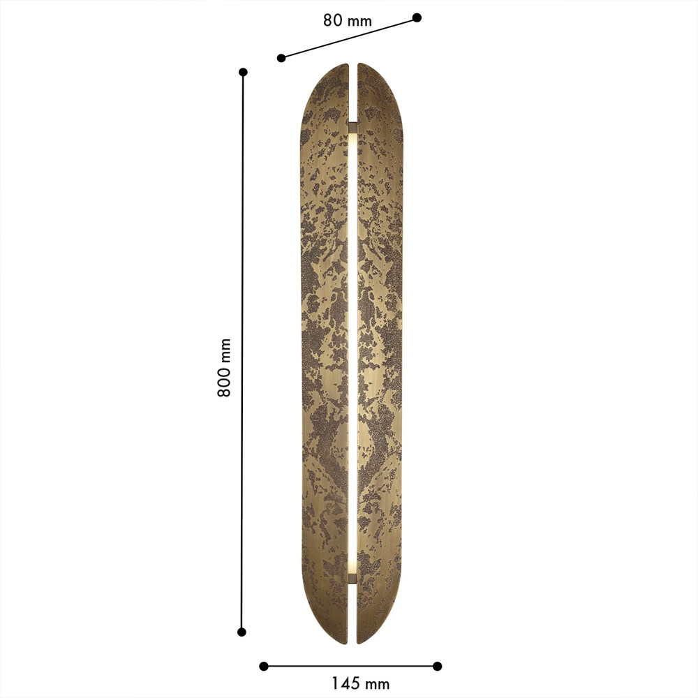 Бра винтажное с имитацией коррозии на медном корпусе Predominant