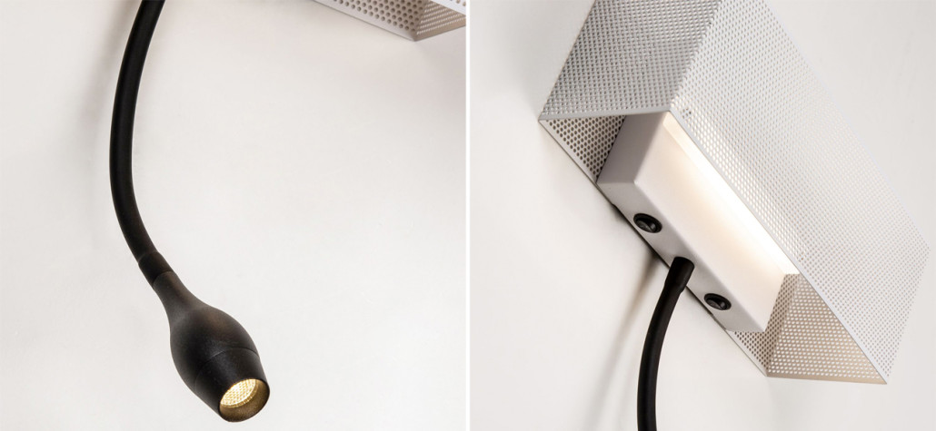 Бра Гибкий спот Trumpet White