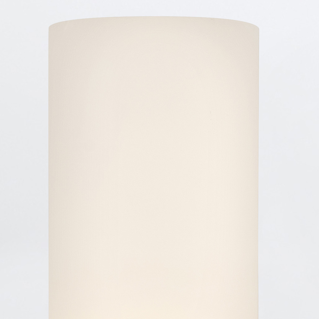 Бра для ванных комнат вертикальное с двумя матовыми белыми стеклянными плафонами Hinkley