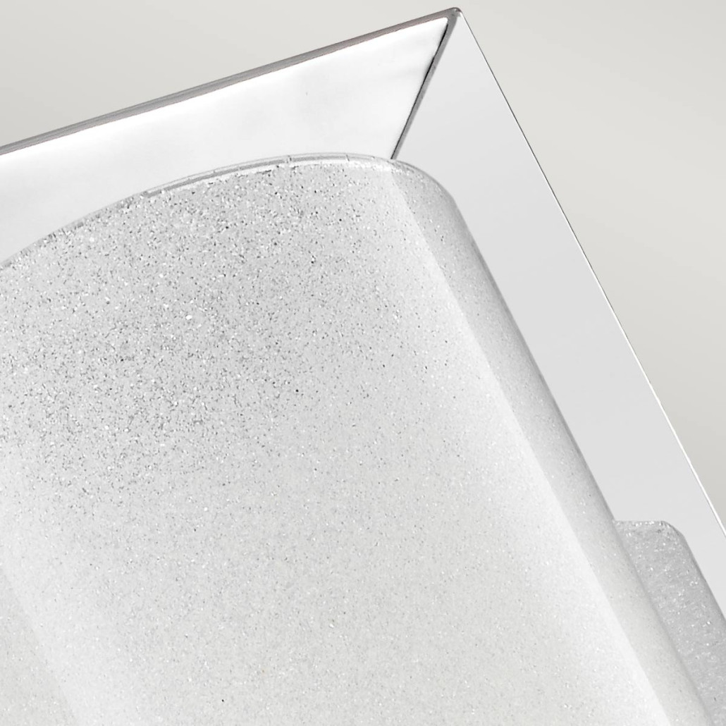 Бра для ванных комнат с цилиндрическим плафоном на прямоугольном зеркальном основании Feiss