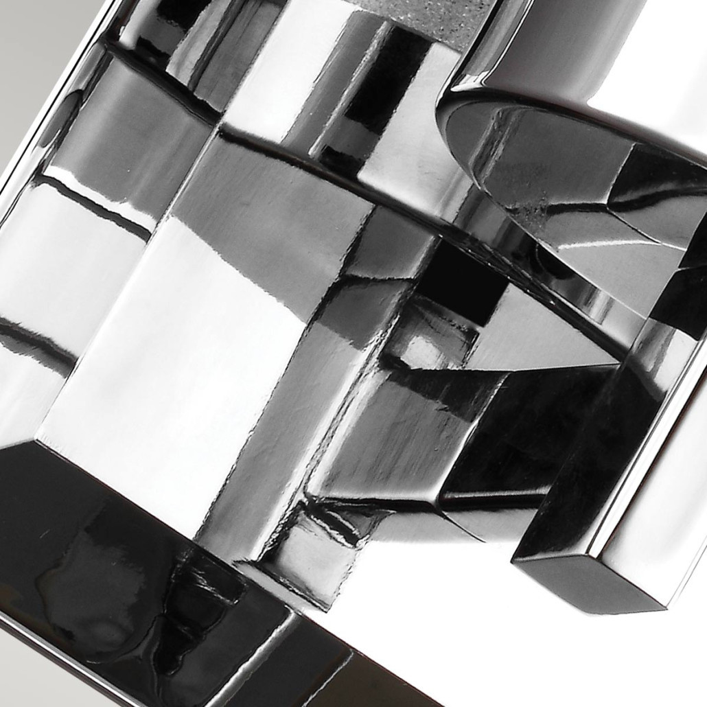 Бра для ванных комнат с цилиндрическим плафоном на прямоугольном зеркальном основании Feiss