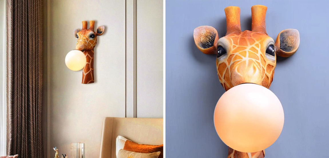 Бра для детской Жираф Bubble Gum Giraffe Wall Lamp