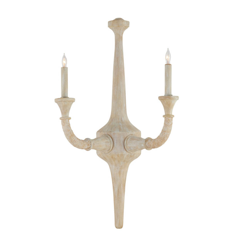 Бра из дерева в форме подсвечника Coastal Aesthetics