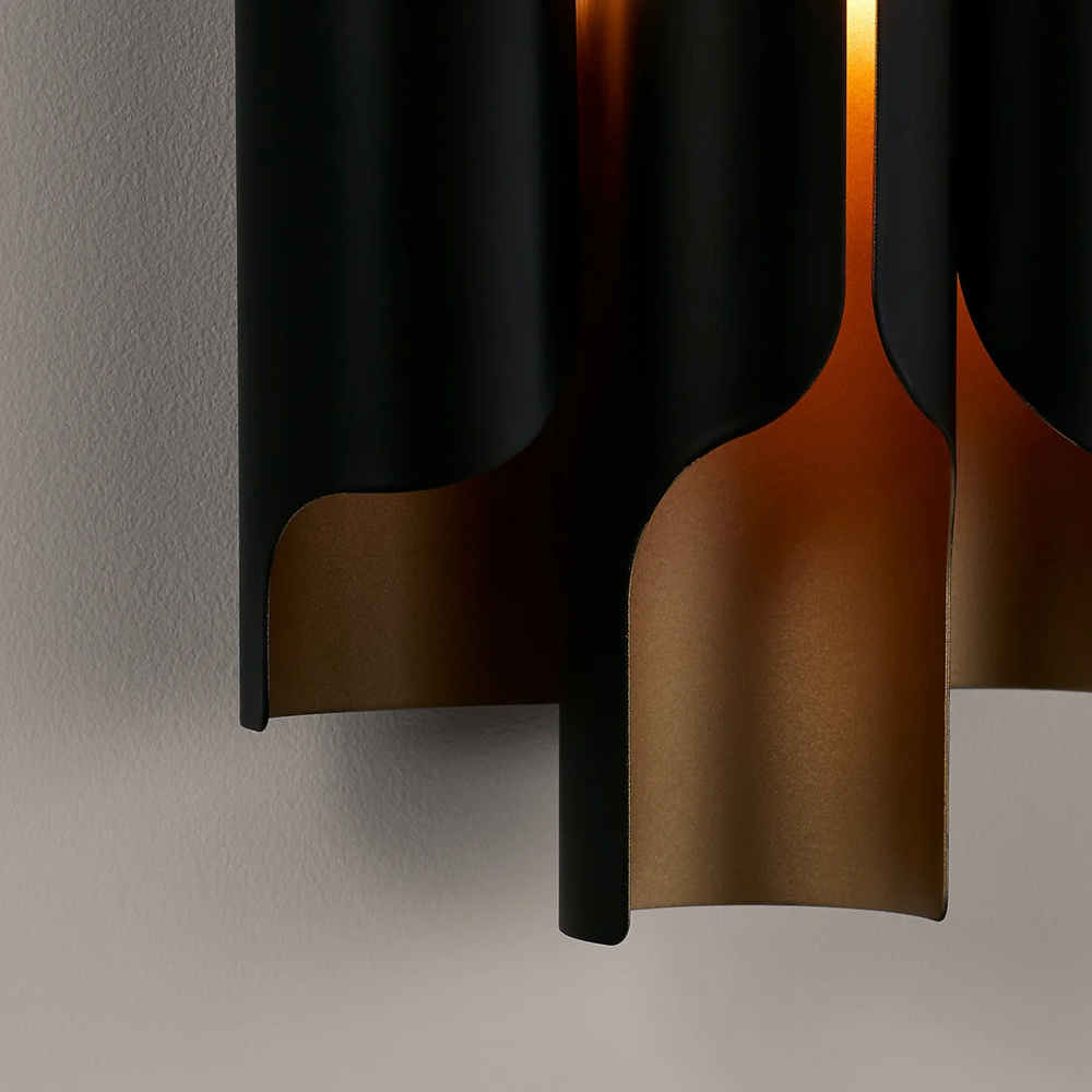 Бра из металла Dolton Wall Lamp Black