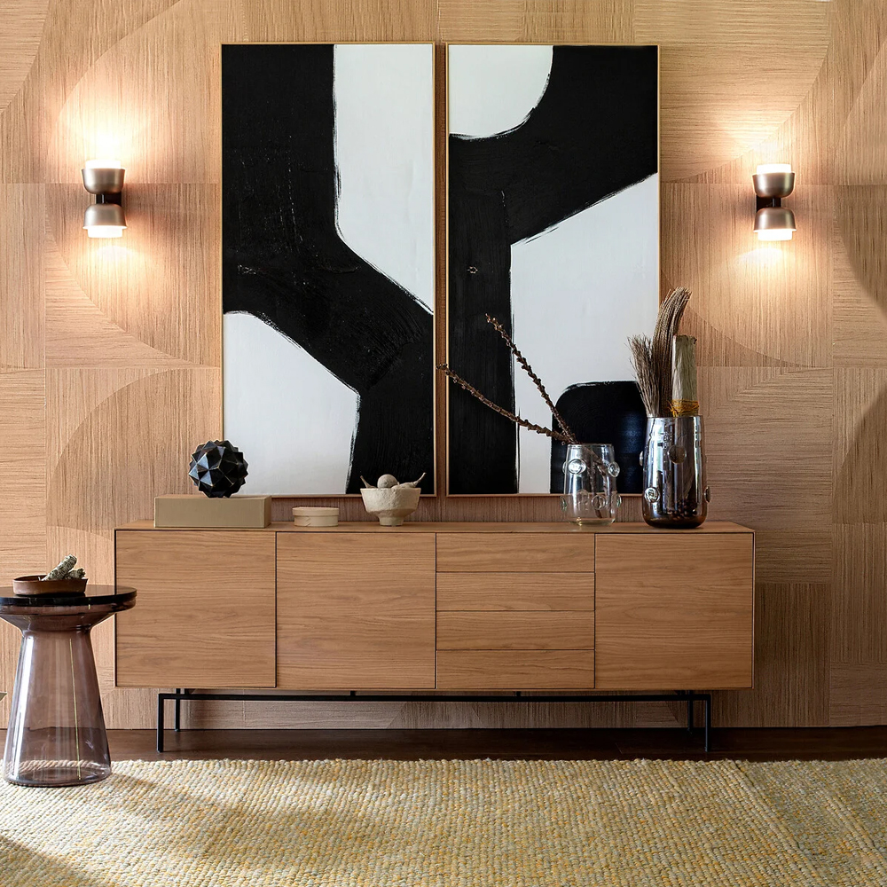 Бра из металла с 2-мя плафонами Wilona Duo Wall Lamp