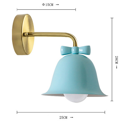 Бра Колокольчик Bell with Bow Blue Wall Lamp Голубой