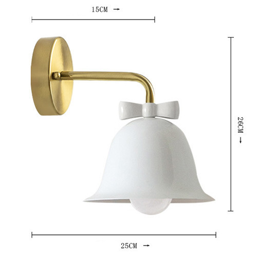 Бра Колокольчик Bell with Bow White Wall Lamp Белый