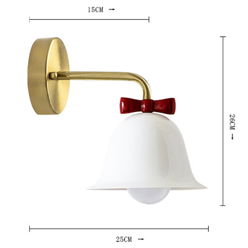Бра Колокольчик Bell with Bow White Wall Lamp Белый