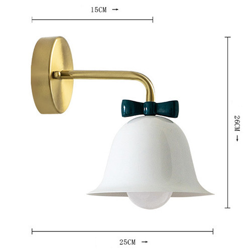 Бра Колокольчик Bell with Bow White Wall Lamp Белый