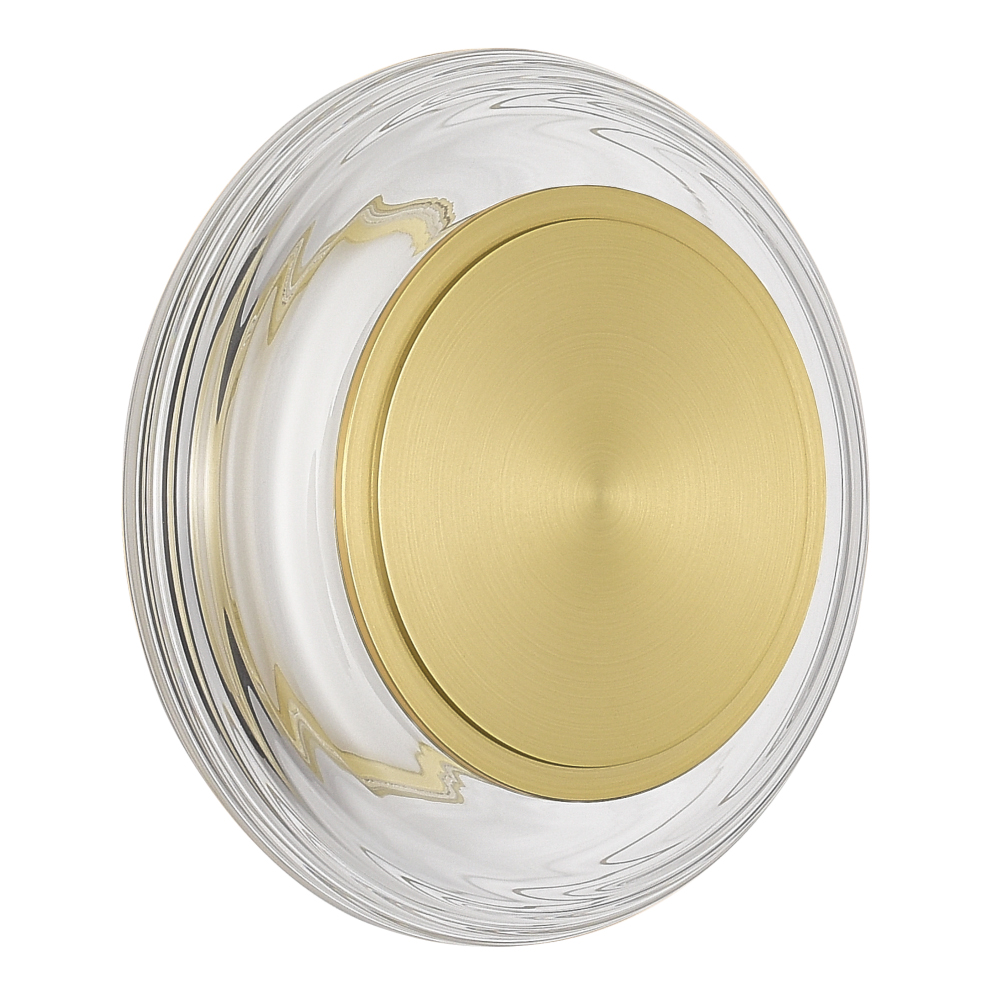 Бра круглое золото/прозрачный Plumpness LED 7