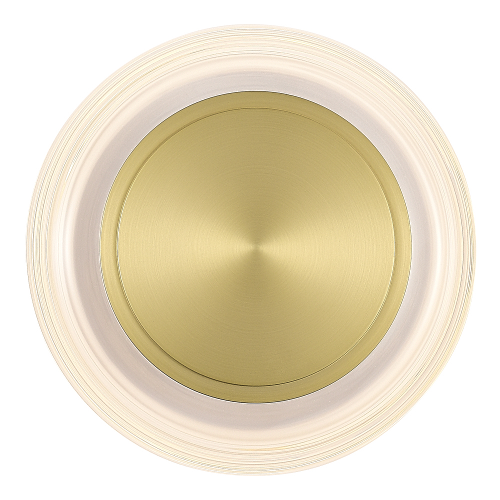 Бра круглое золото/прозрачный Plumpness LED 7