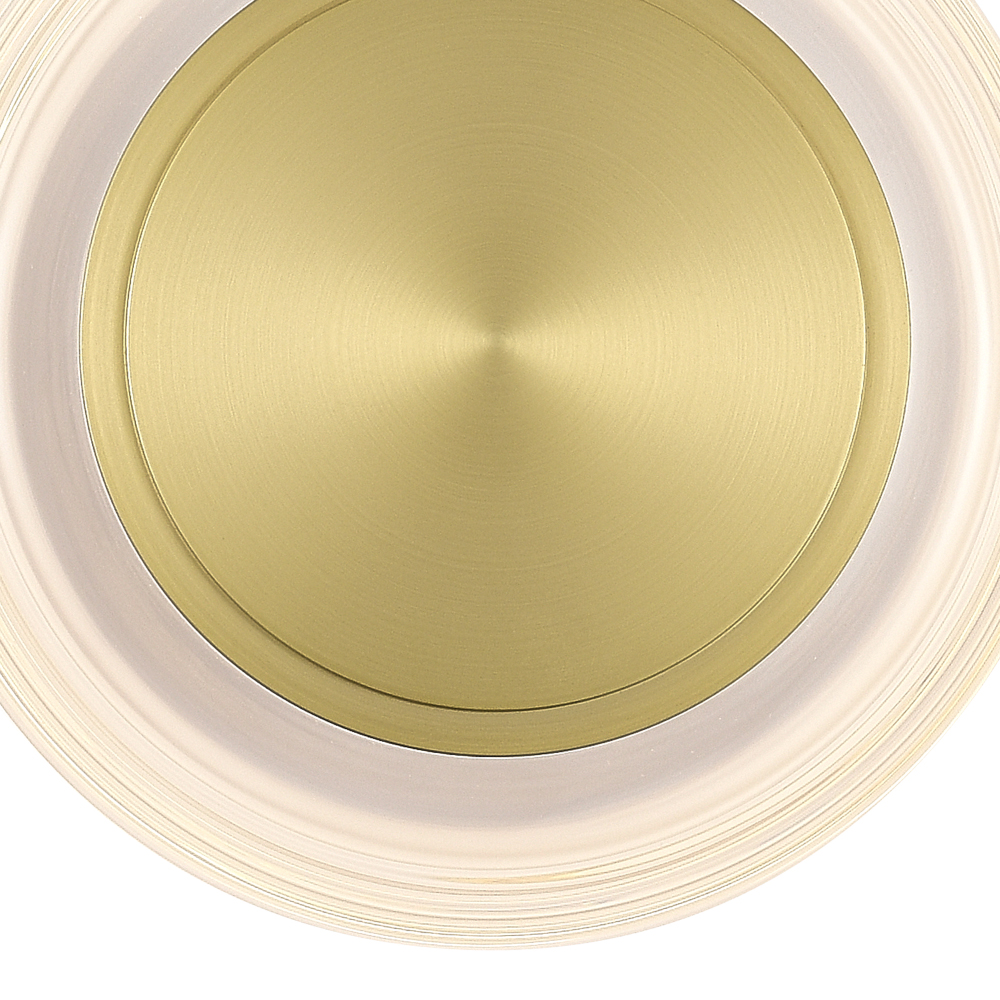 Бра круглое золото/прозрачный Plumpness LED 7