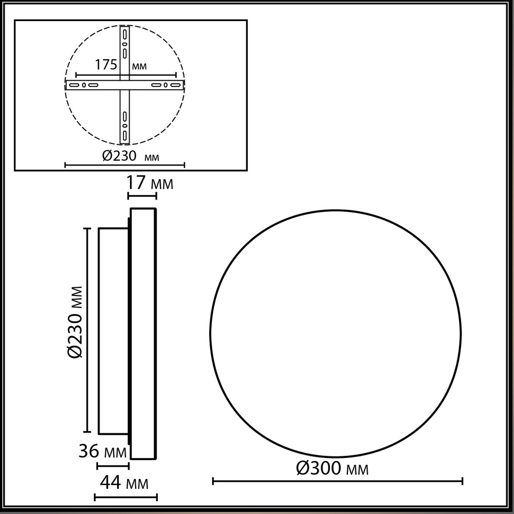 Бра круглое натуральная Пробка Natural Cork