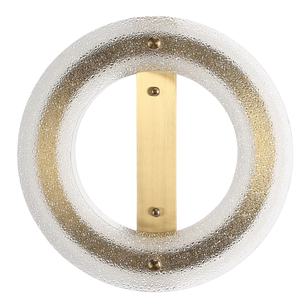 Бра круглое с эффектом морозного стекла Freezing Pattern