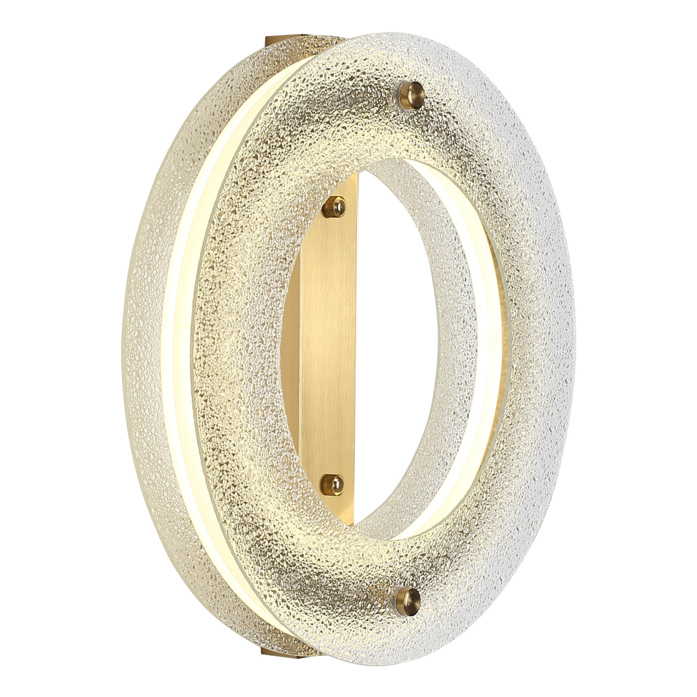 Бра круглое с эффектом морозного стекла Freezing Pattern