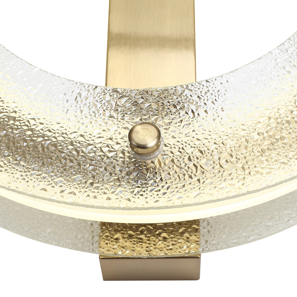 Бра круглое с эффектом морозного стекла Freezing Pattern