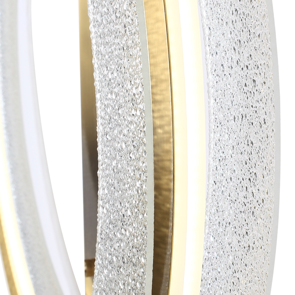 Бра круглое с эффектом морозного стекла Freezing Pattern