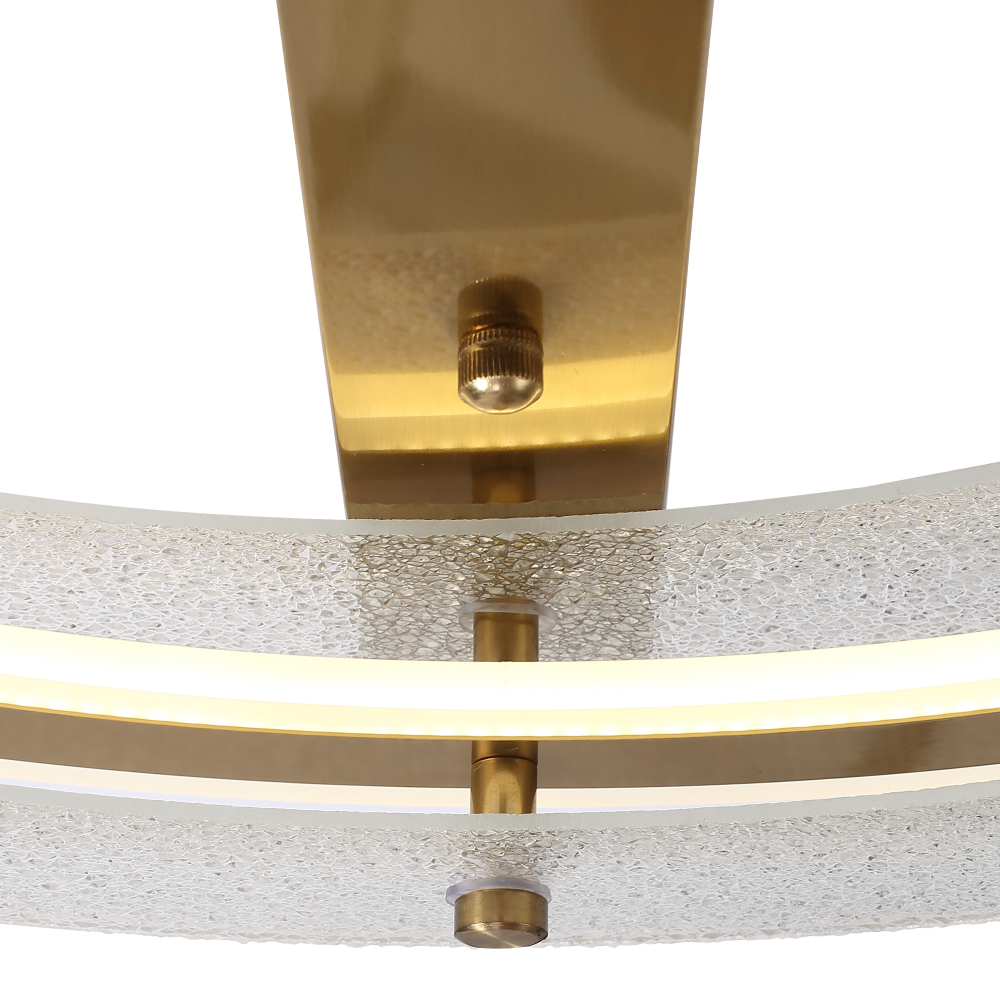 Бра круглое с эффектом морозного стекла Freezing Pattern