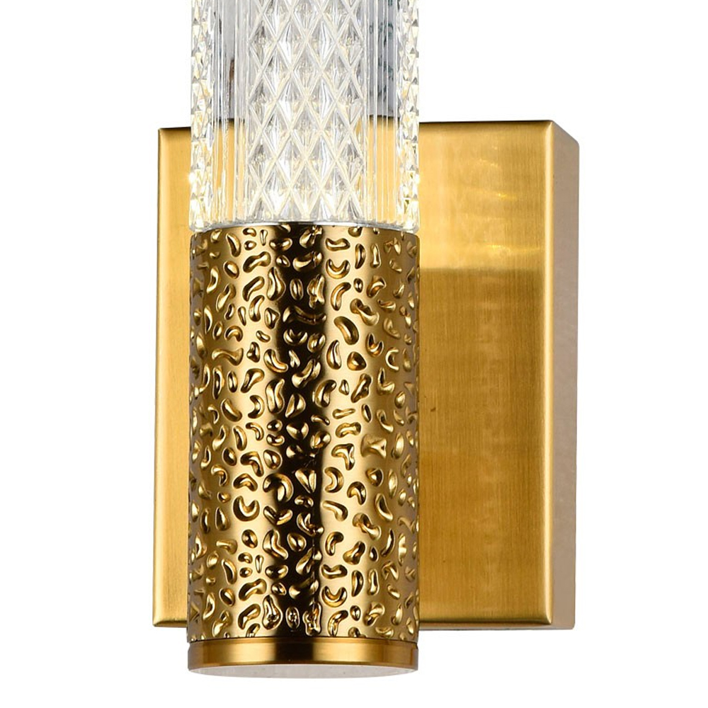 Бра латунь Dew Drops Tube Brass Wall Lamp