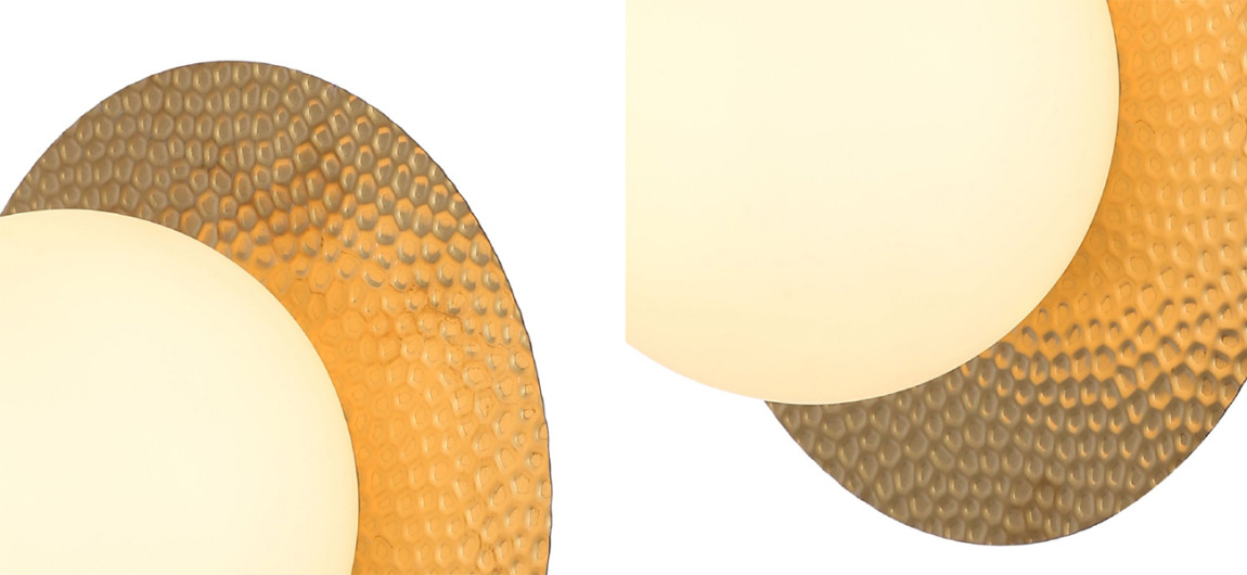 Бра медного цвета с белым плафоном MATISSE