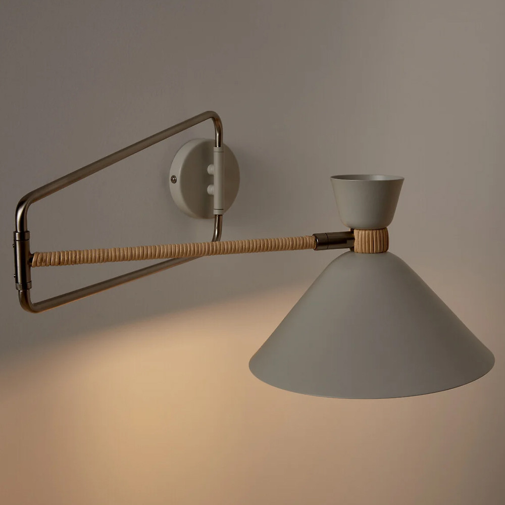 Бра на шарнире Davy Rattan Wall Lamp
