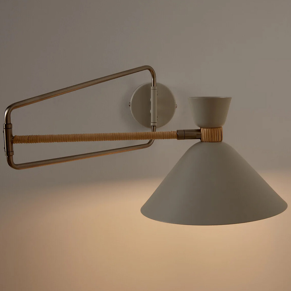 Бра на шарнире Davy Rattan Wall Lamp