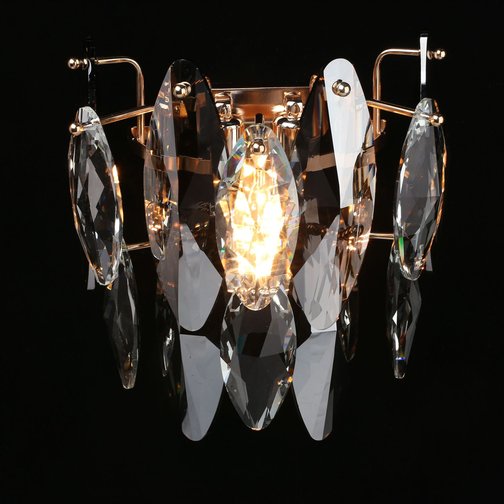 Бра настенное Natka с хрустальными подвесками