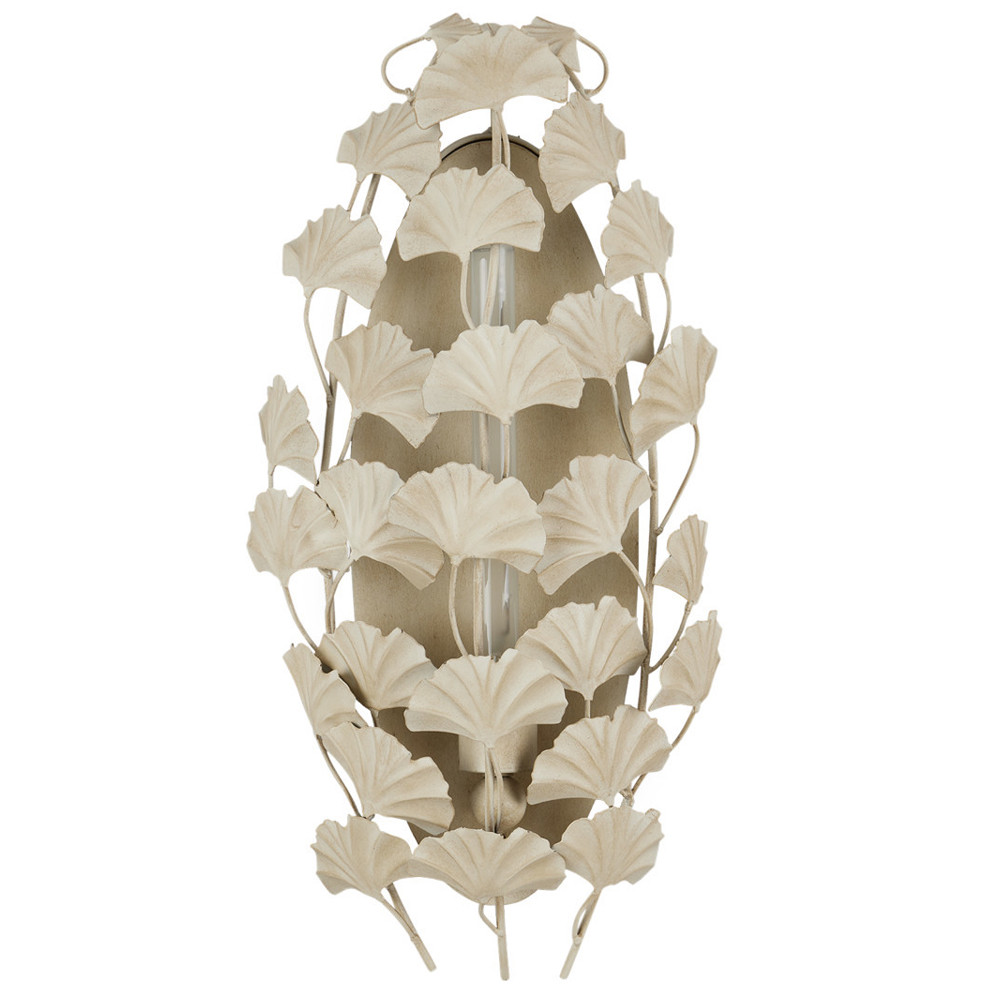 Бра овальное с декором из листьев Ginkgo leaves