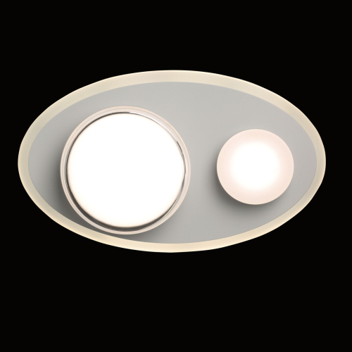 Бра овальной формы белого цвета с 2-мя лампами Lunar Pebbles