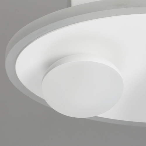 Бра овальной формы белого цвета с 2-мя лампами Lunar Pebbles