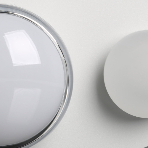 Бра овальной формы белого цвета с 2-мя лампами Lunar Pebbles