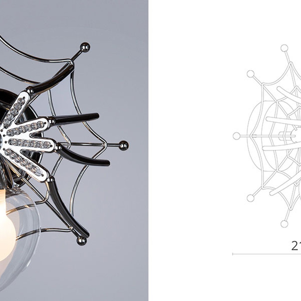 Бра Паук с паутиной Spiders lamp