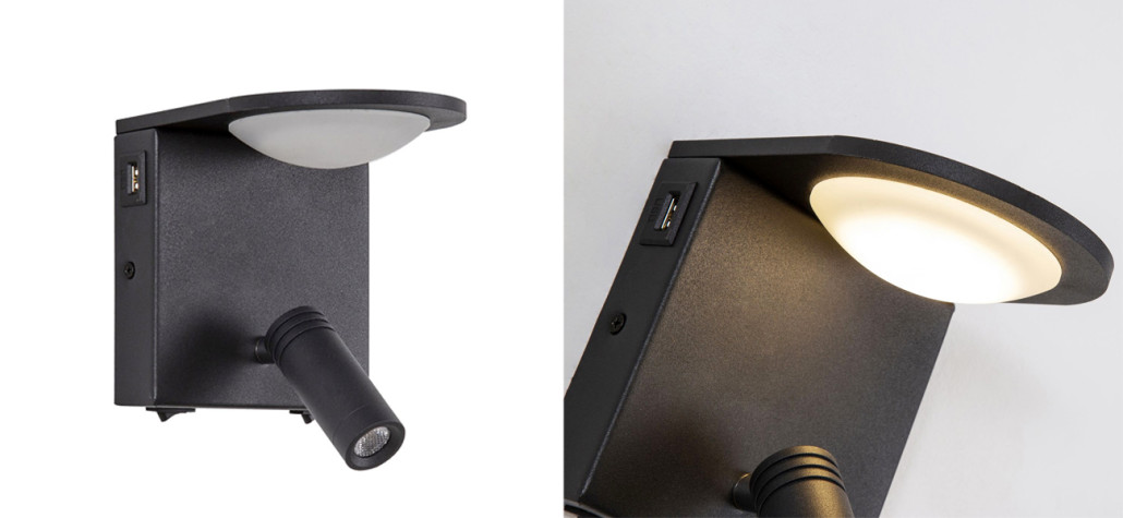 Бра Поворотный спот Trumpet Black