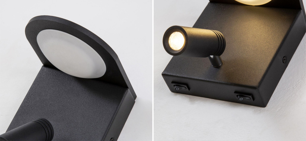 Бра Поворотный спот Trumpet Black