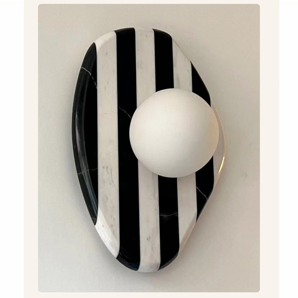 Бра полосатое из мрамора Shaw Marble Lighting