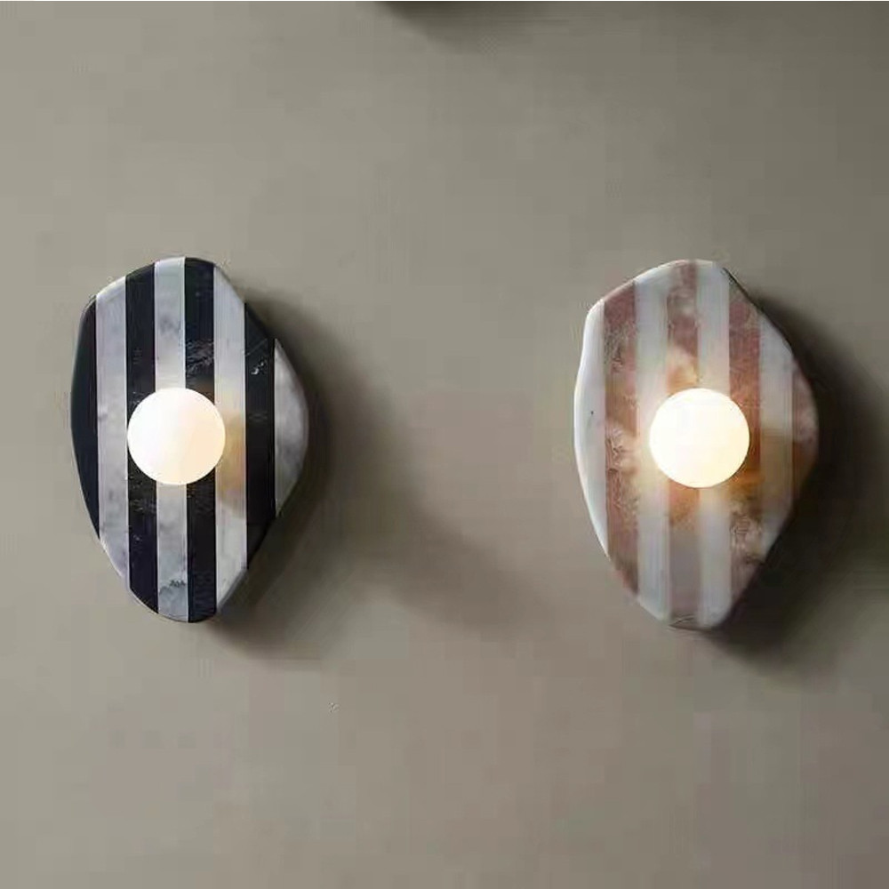 Бра полосатое из мрамора Shaw Marble Lighting