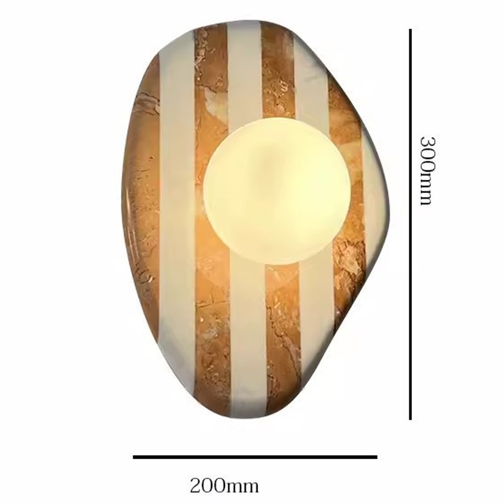 Бра полосатое из мрамора Shaw Marble Lighting