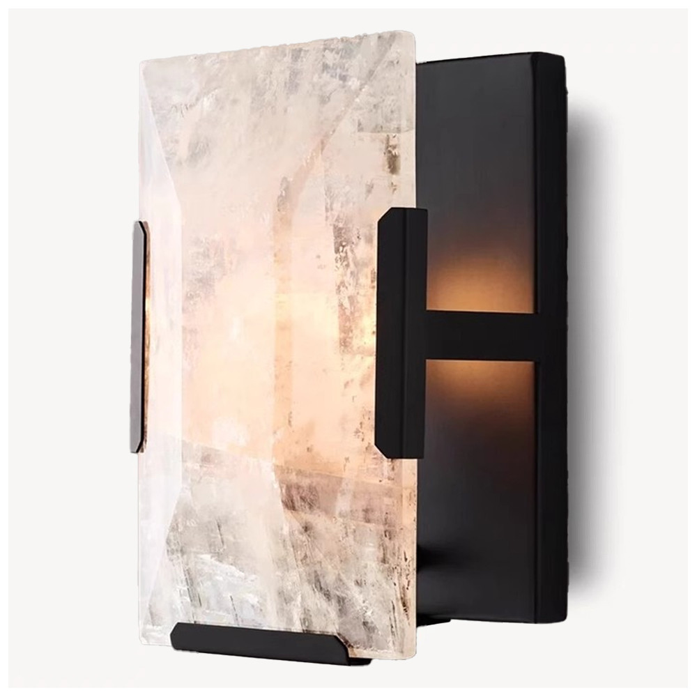 Бра прямоугольное с мраморным плафоном Calling to Shine