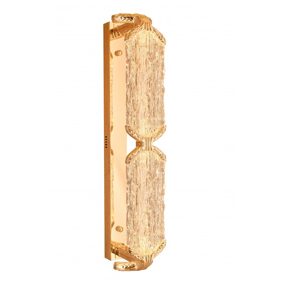 Бра прямоугольное с текстурным природным рисунком IceFlame