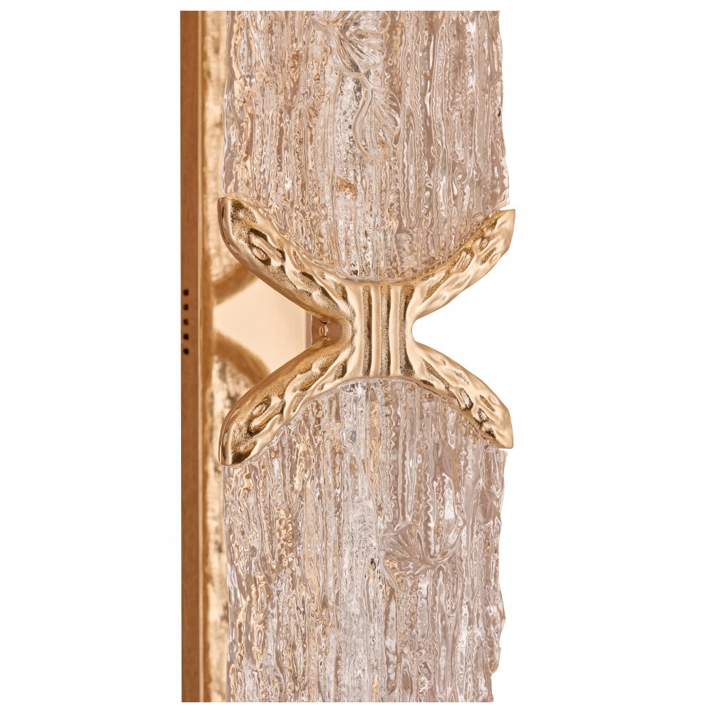 Бра прямоугольное с текстурным природным рисунком IceFlame