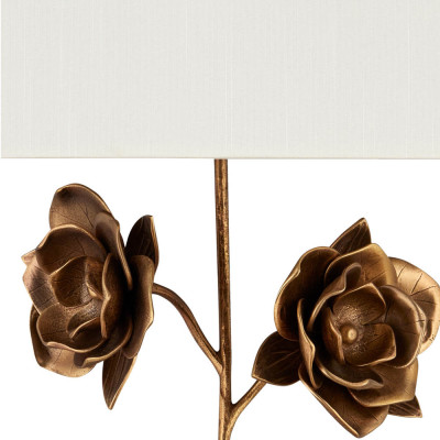 Бра с  каркасом в виде цветков розы и тканевым абажуром Flowers and Fox Roses