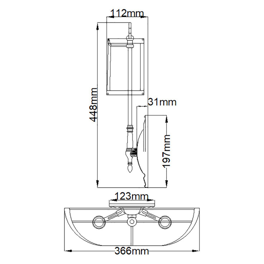 Бра с 2-мя бежевыми абажурами в классическом стиле Hinkley