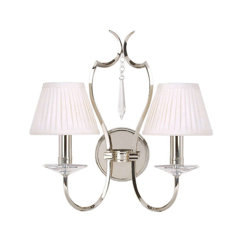 Бра с 2-мя лампами и подвеской из прозрачного стекла Elstead Lighting