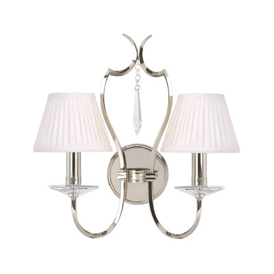 Бра с 2-мя лампами и подвеской из прозрачного стекла Elstead Lighting