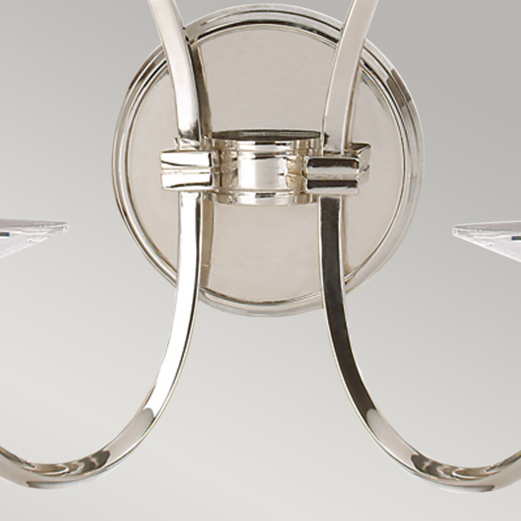 Бра с 2-мя лампами и подвеской из прозрачного стекла Elstead Lighting