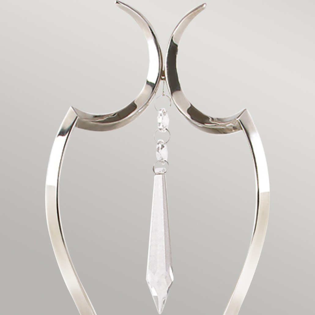 Бра с 2-мя лампами и подвеской из прозрачного стекла Elstead Lighting