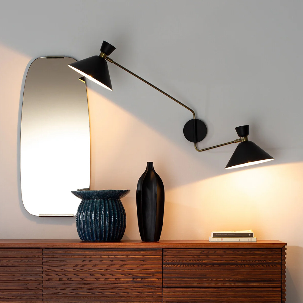 Бра с 2-мя поворотными плафонами Davy Duo Wall Lamp