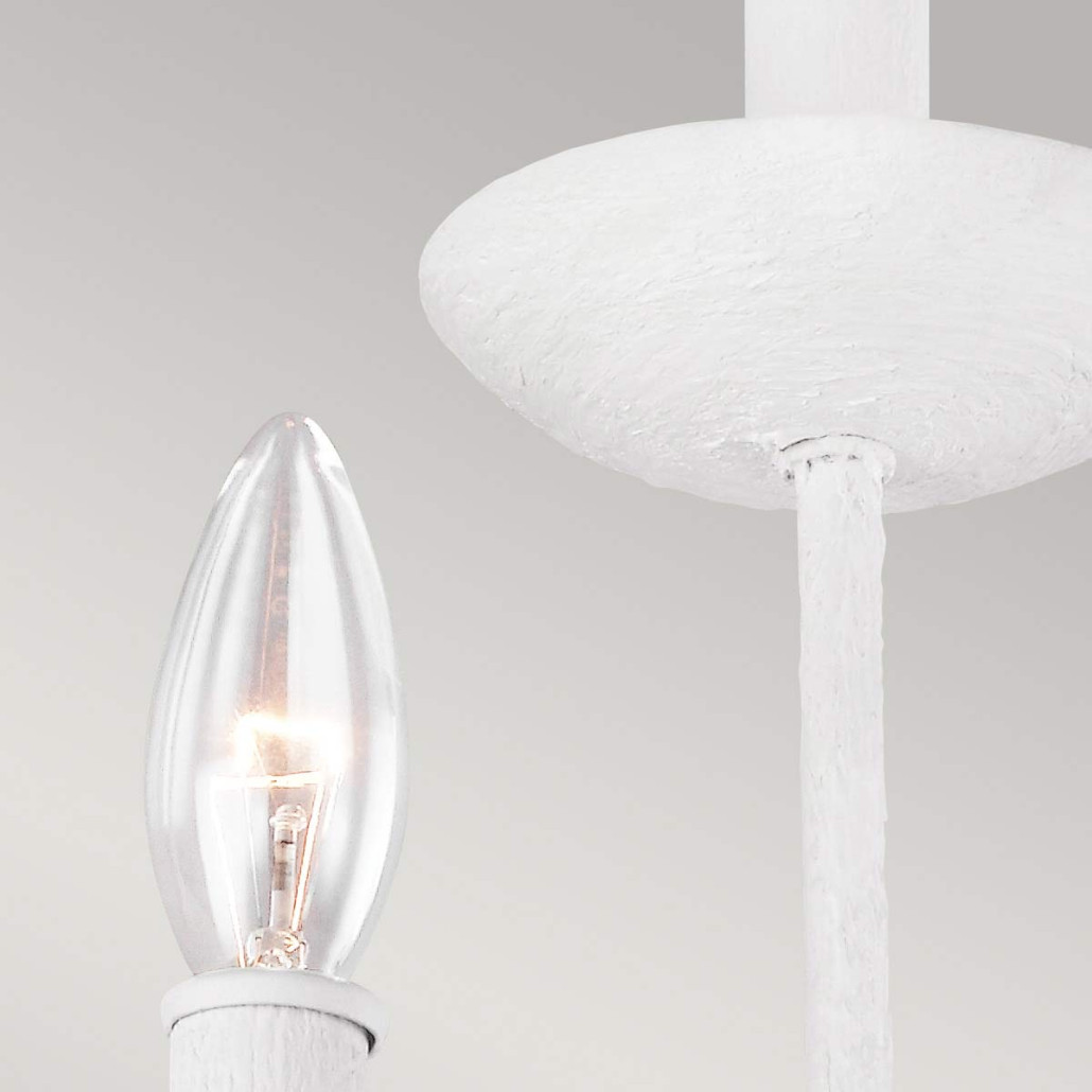 Бра с 3-мя лампами в форме свеч и фактурным покрытием Feiss